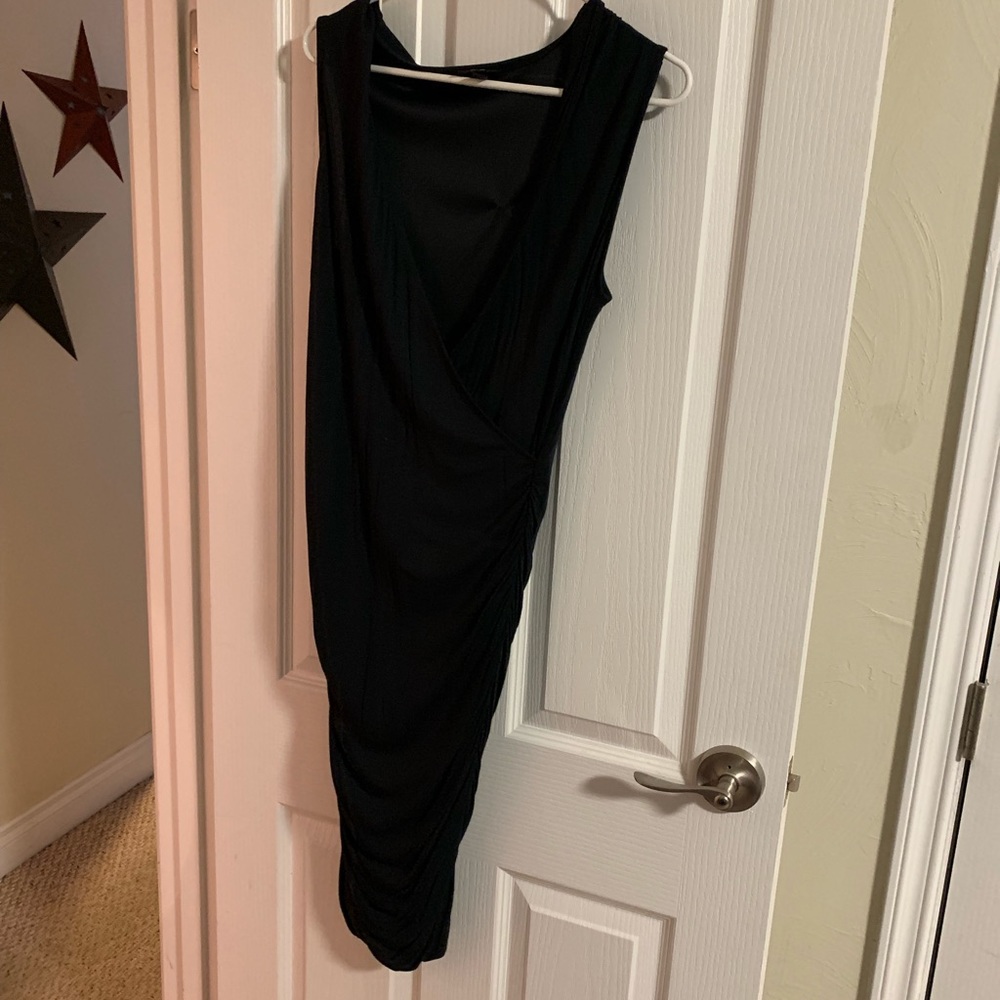 Black target dress